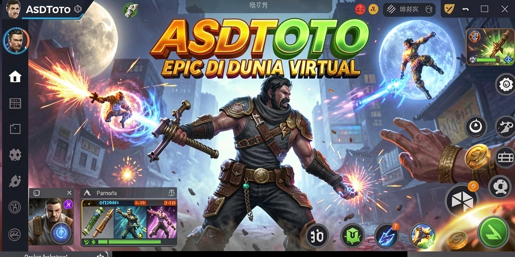 Tangkapan layar gameplay ASDTOTO menampilkan aksi pertarungan yang memukau.