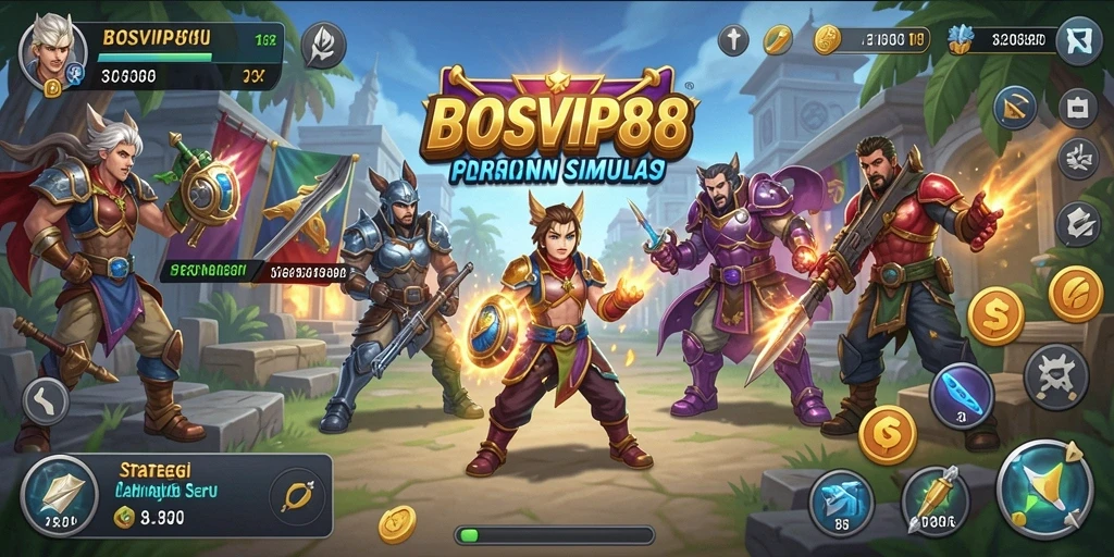 Tampilan menarik dari permainan strategi BOSVIP88.