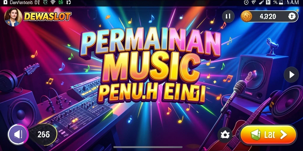 Tampilan gameplay DEWASLOT dengan berbagai lagu menyenangkan.