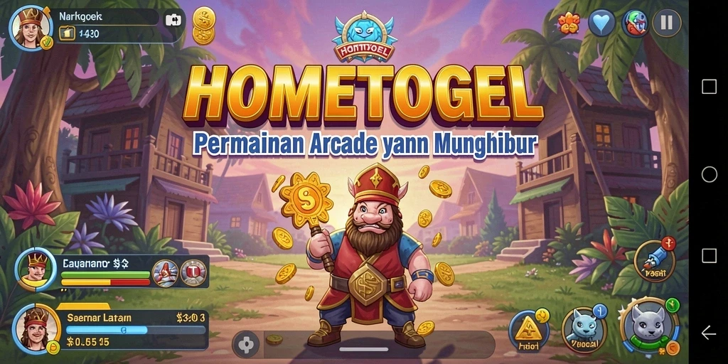 Tampilan gameplay seru dari HOMETOGEL dengan berbagai level menantang.