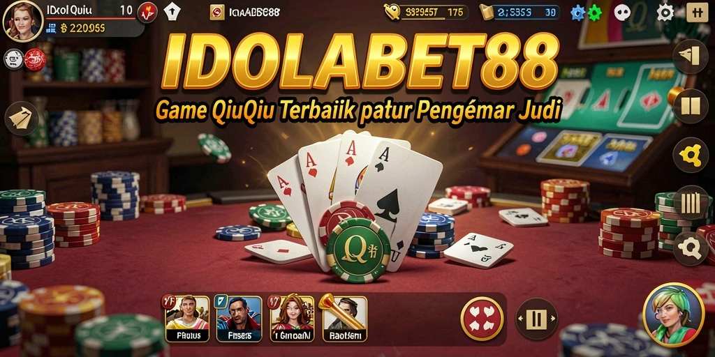 Tampilan gameplay menyenangkan dari IDOLABET88 dengan suasana QiuQiu yang kompetitif.