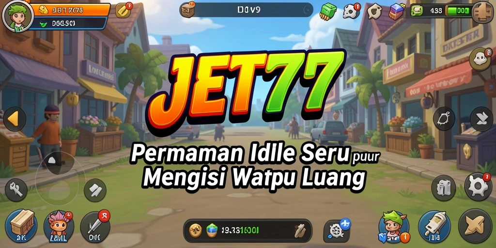 Tampilan gameplay menarik JET77 dengan fitur Idle yang otomatis.
