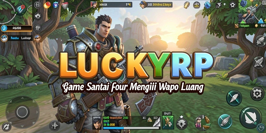 Tampilan gameplay seru dari LUCKYRP yang penuh warna dan menghibur.