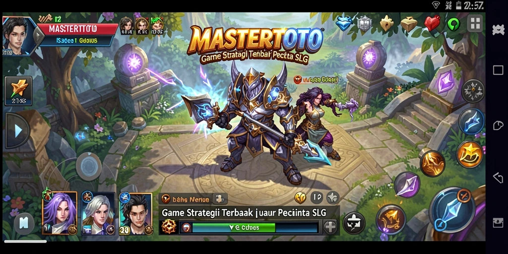 Tampilan gameplay MASTERTOTO yang seru dan strategis.