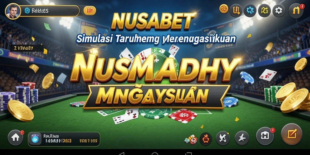 Tampilan gameplay NUSABET yang menarik dan interaktif