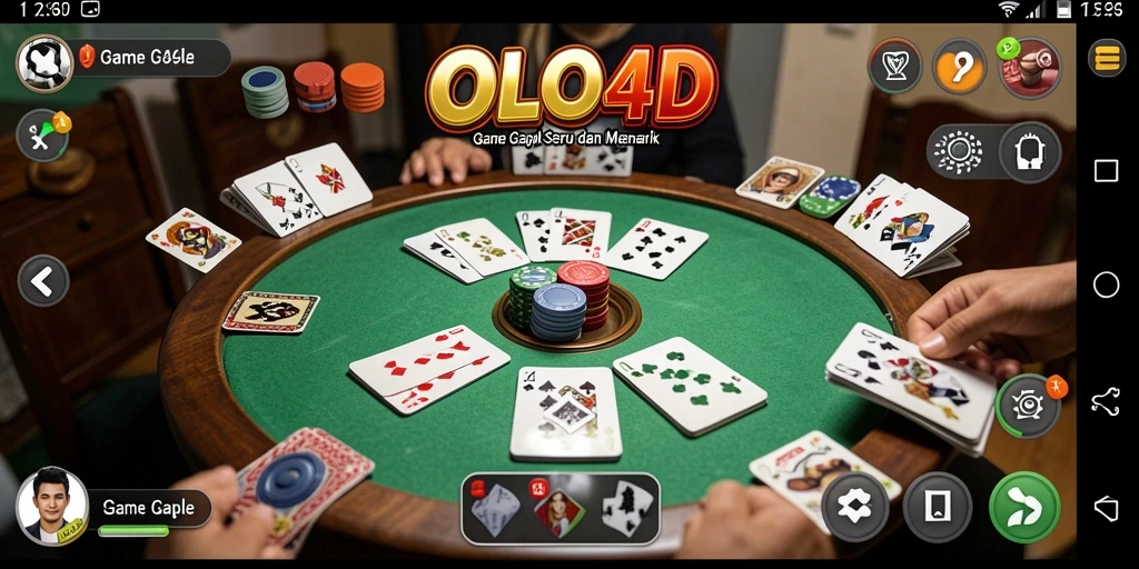 Tampilan menarik gameplay Gaple di OLLO4D.