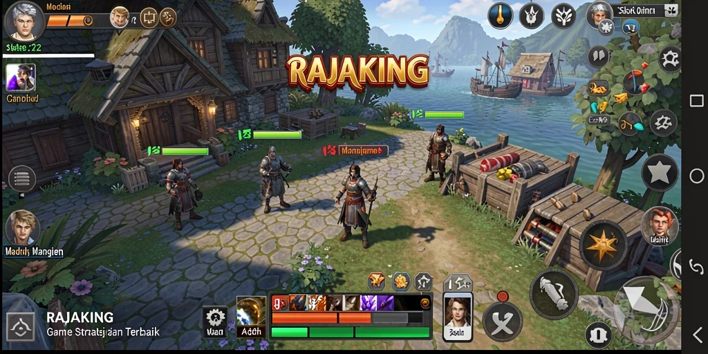 Tampilan menarik gameplay RAJAKING dengan strategi SLG.
