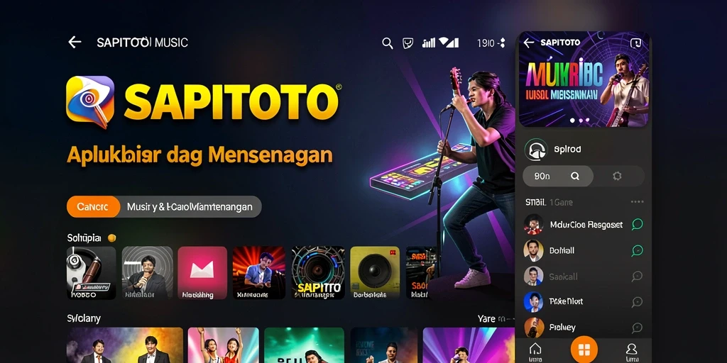 Gameplay SAPITOTO yang seru dengan lagu-lagu dan tantangan musik.