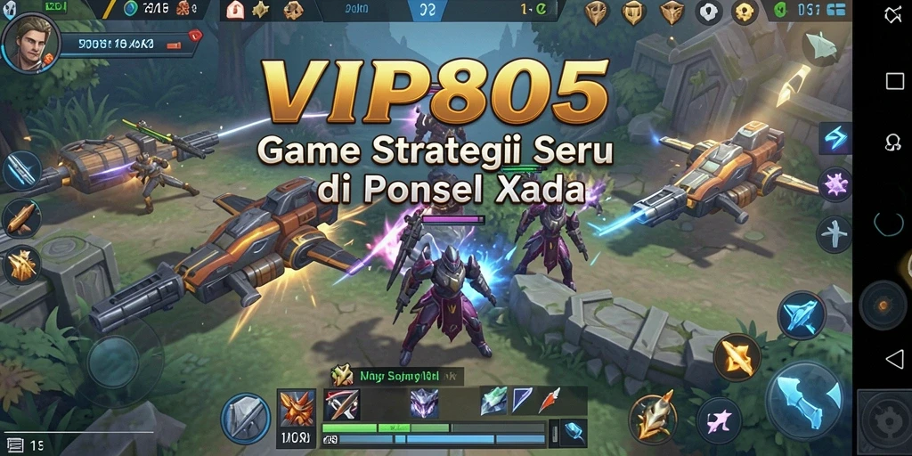 Tangkapan layarnya menunjukkan gameplay menarik dalam VIP805.
