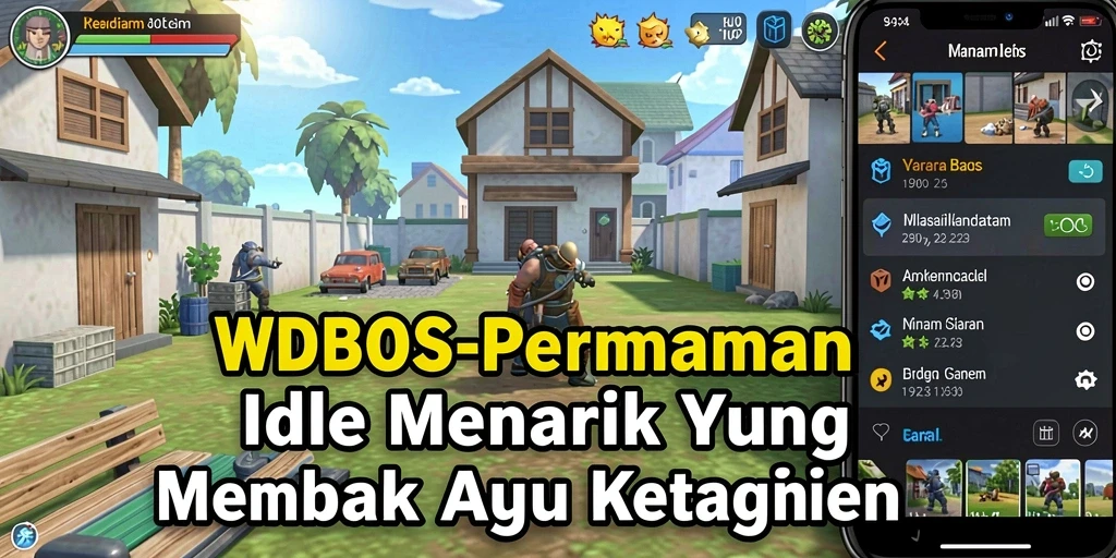 Screenshot utama WDBOS menampilkan gameplay Idle yang seru.
